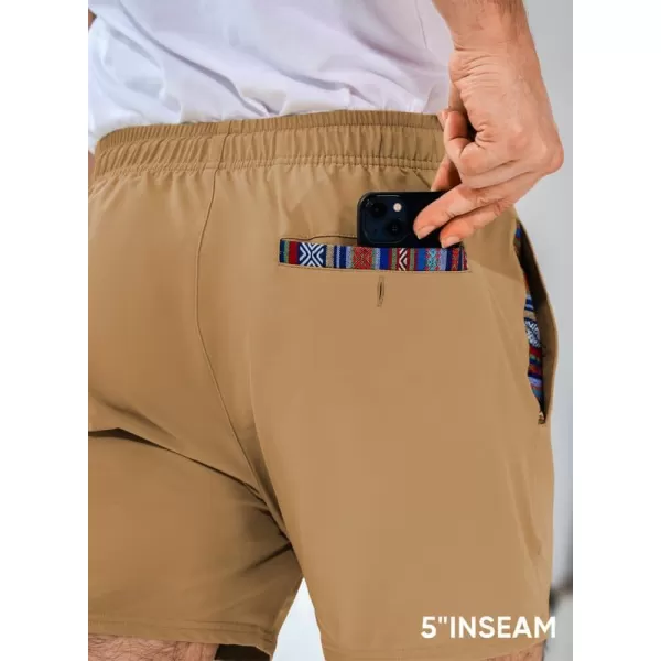 JMIERR Men's Casual Shorts 5"/ 7" Drawstring Summer Quick Dry Beach Stretch Waist Golf Athletic Gym Short