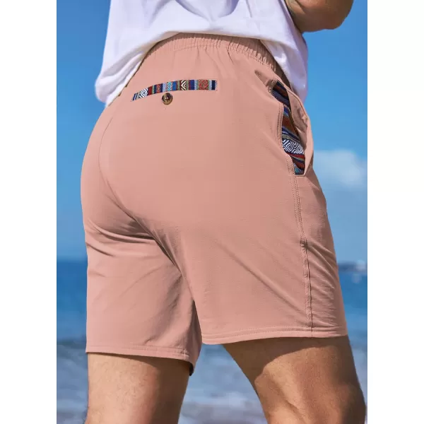JMIERR Men's Casual Shorts 5"/ 7" Drawstring Summer Quick Dry Beach Stretch Waist Golf Athletic Gym Short