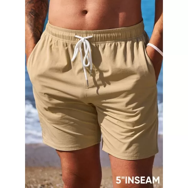 JMIERR Men's Casual Shorts 5"/ 7" Drawstring Summer Quick Dry Beach Stretch Waist Golf Athletic Gym Short