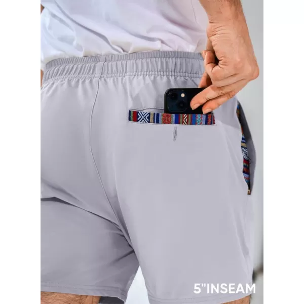 JMIERR Men's Casual Shorts 5"/ 7" Drawstring Summer Quick Dry Beach Stretch Waist Golf Athletic Gym Short