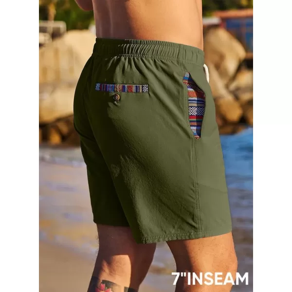JMIERR Men's Casual Shorts 5"/ 7" Drawstring Summer Quick Dry Beach Stretch Waist Golf Athletic Gym Short