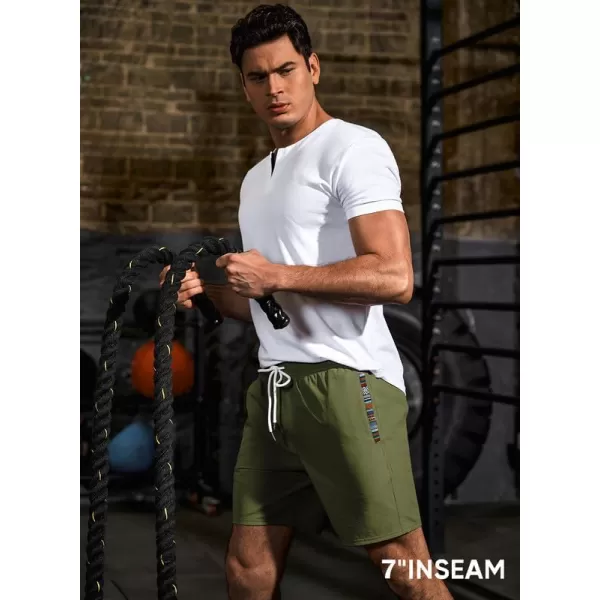 JMIERR Men's Casual Shorts 5"/ 7" Drawstring Summer Quick Dry Beach Stretch Waist Golf Athletic Gym Short