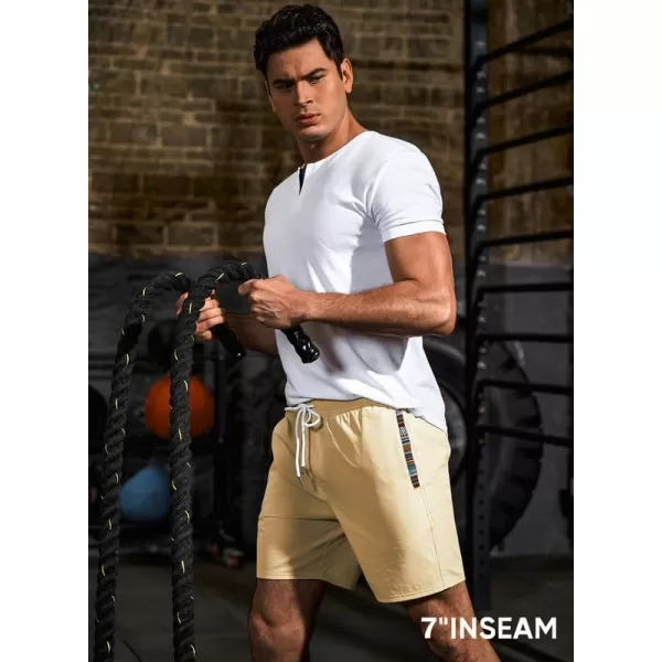 JMIERR Men's Casual Shorts 5"/ 7" Drawstring Summer Quick Dry Beach Stretch Waist Golf Athletic Gym Short