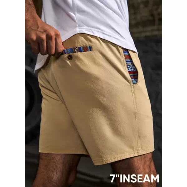 JMIERR Men's Casual Shorts 5"/ 7" Drawstring Summer Quick Dry Beach Stretch Waist Golf Athletic Gym Short