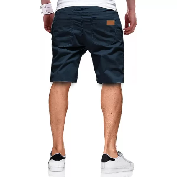 JMIERR Mens Casual Shorts - Cotton Drawstring Summer Beach Stretch Twill Chino Golf Shorts