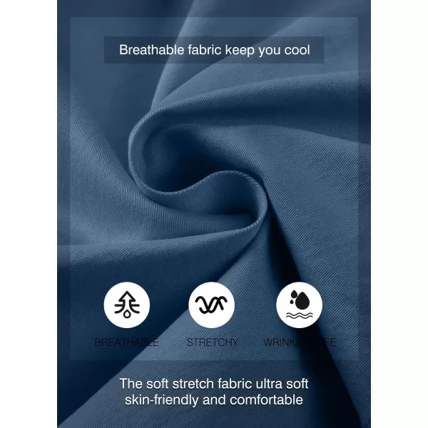 JMIERR Mens Casual Shorts - Cotton Drawstring Summer Beach Stretch Twill Chino Golf Shorts
