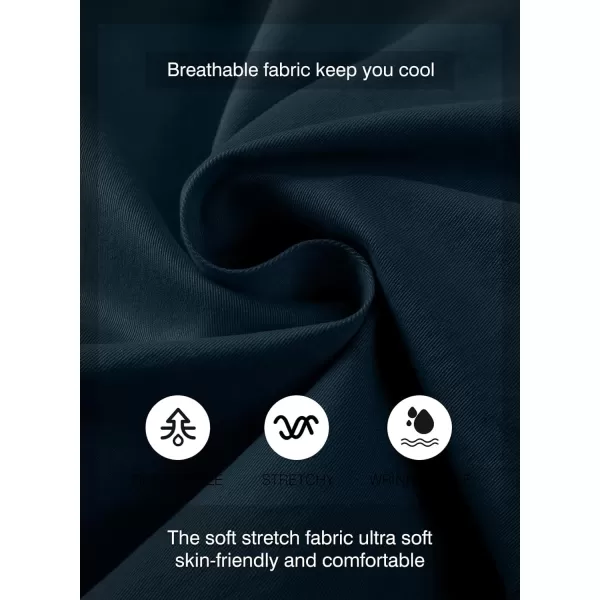 JMIERR Mens Casual Shorts - Cotton Drawstring Summer Beach Stretch Twill Chino Golf Shorts