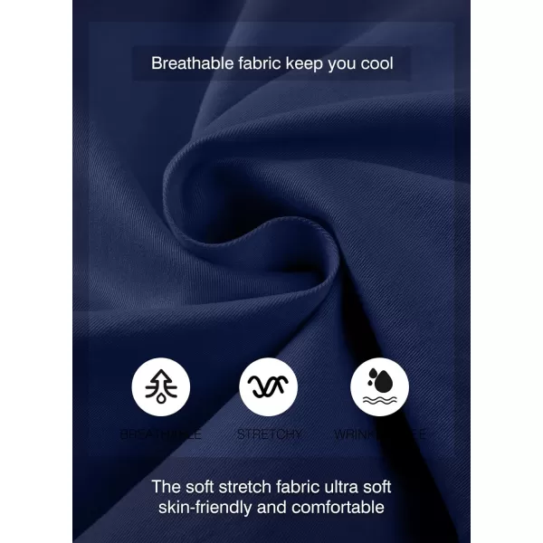 JMIERR Mens Casual Shorts - Cotton Drawstring Summer Beach Stretch Twill Chino Golf Shorts