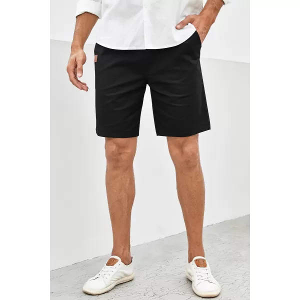 JMIERR Mens Casual Shorts - Cotton Drawstring Summer Beach Stretch Twill Chino Golf Shorts