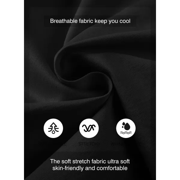 JMIERR Mens Casual Shorts - Cotton Drawstring Summer Beach Stretch Twill Chino Golf Shorts