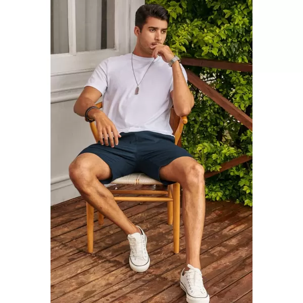 JMIERR Mens Casual Shorts - Cotton Drawstring Summer Beach Stretch Twill Chino Golf Shorts