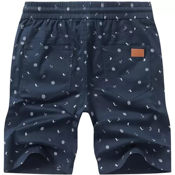 JMIERR Mens Casual Shorts - Cotton Drawstring Summer Beach Stretch Twill Chino Golf Shorts
