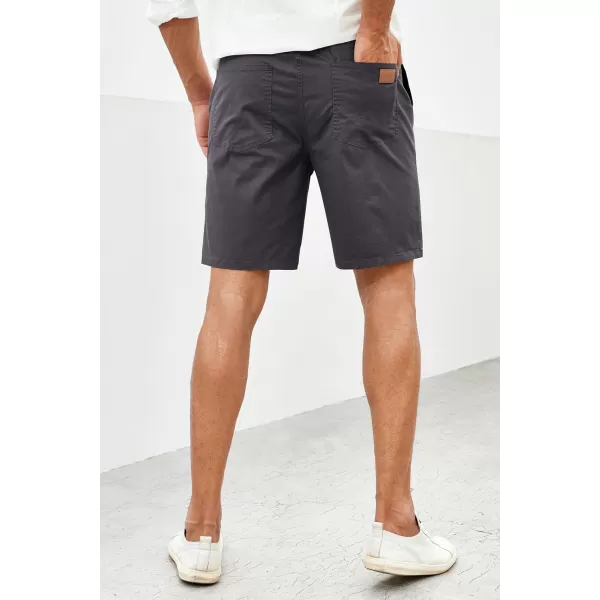 JMIERR Mens Casual Shorts - Cotton Drawstring Summer Beach Stretch Twill Chino Golf Shorts