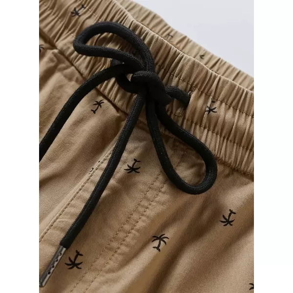 JMIERR Mens Casual Shorts - Cotton Drawstring Summer Beach Stretch Twill Chino Golf Shorts