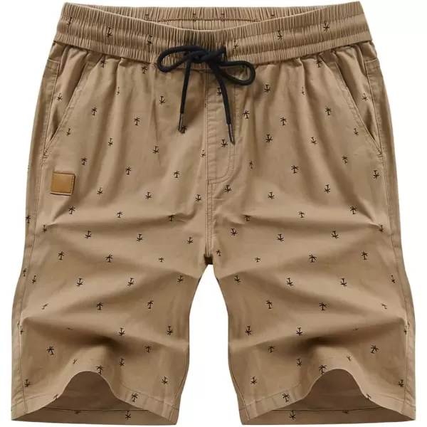 JMIERR Mens Casual Shorts - Cotton Drawstring Summer Beach Stretch Twill Chino Golf Shorts