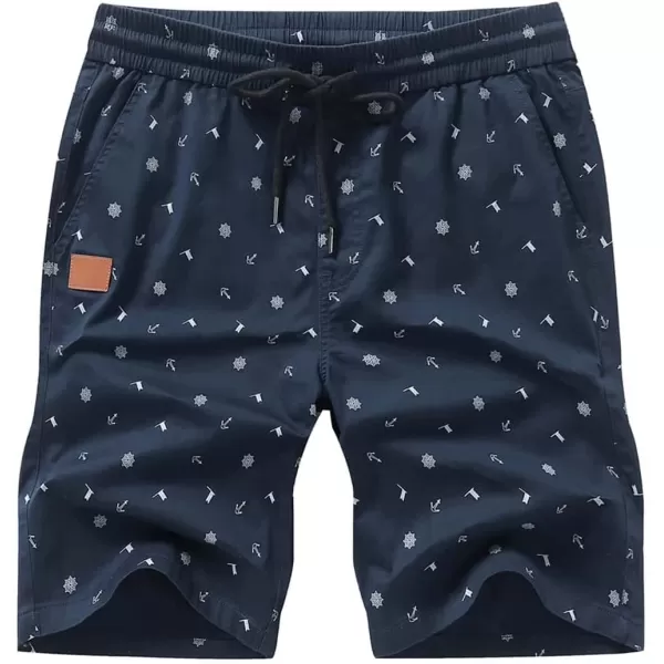 JMIERR Mens Casual Shorts - Cotton Drawstring Summer Beach Stretch Twill Chino Golf Shorts