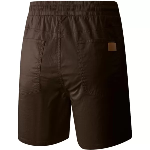 JMIERR Mens Casual Shorts - Cotton Drawstring Summer Beach Stretch Twill Chino Golf Shorts with Pockets