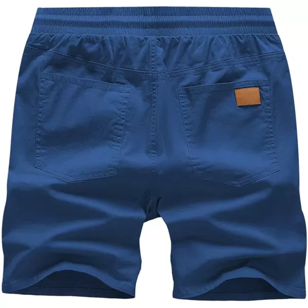 JMIERR Mens Casual Shorts - Cotton Drawstring Summer Beach Stretch Twill Chino Golf Shorts with Pockets