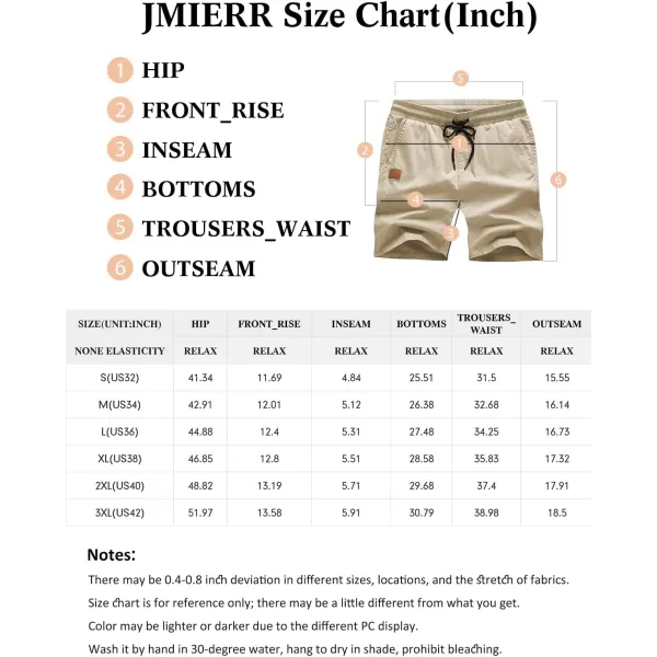 JMIERR Mens Casual Shorts - Cotton Drawstring Summer Beach Stretch Twill Chino Golf Shorts with Pockets