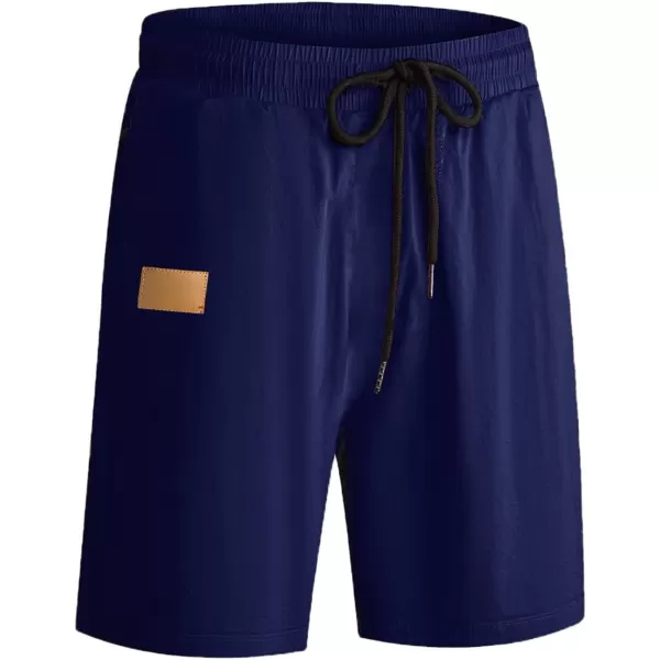 JMIERR Mens Casual Shorts - Cotton Drawstring Summer Beach Stretch Twill Chino Golf Shorts with Pockets