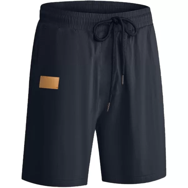 JMIERR Mens Casual Shorts - Cotton Drawstring Summer Beach Stretch Twill Chino Golf Shorts with Pockets