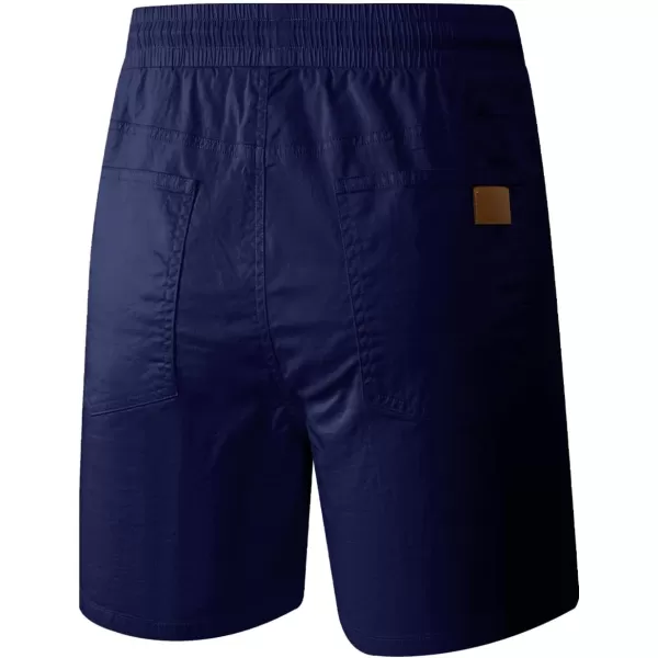 JMIERR Mens Casual Shorts - Cotton Drawstring Summer Beach Stretch Twill Chino Golf Shorts with Pockets