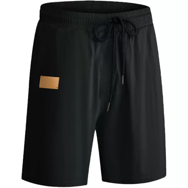 JMIERR Mens Casual Shorts - Cotton Drawstring Summer Beach Stretch Twill Chino Golf Shorts with Pockets