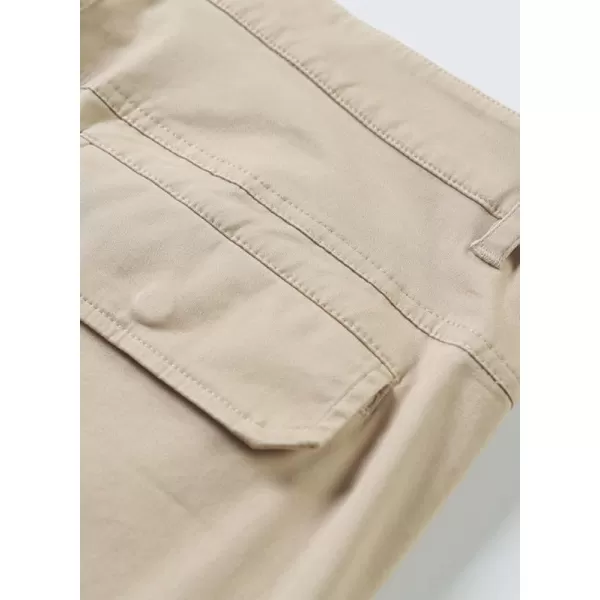 JMIERR Mens Casual Twill Cargo Pants Cotton Chino Fall Pants for Men Tapered Stretch Pants Hiking Pants with 6 Pockets