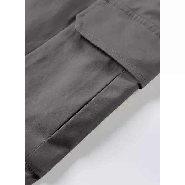 JMIERR Mens Casual Twill Cargo Pants Cotton Chino Fall Pants for Men Tapered Stretch Pants Hiking Pants with 6 Pockets