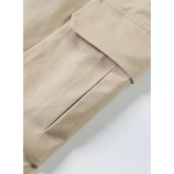 JMIERR Mens Casual Twill Cargo Pants Cotton Chino Fall Pants for Men Tapered Stretch Pants Hiking Pants with 6 Pockets