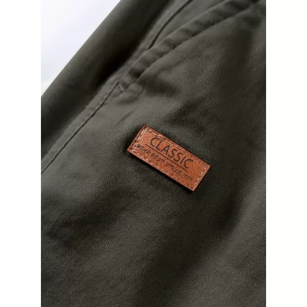 JMIERR Mens Casual Twill Cargo Pants Cotton Chino Fall Pants for Men Tapered Stretch Pants Hiking Pants with 6 Pockets