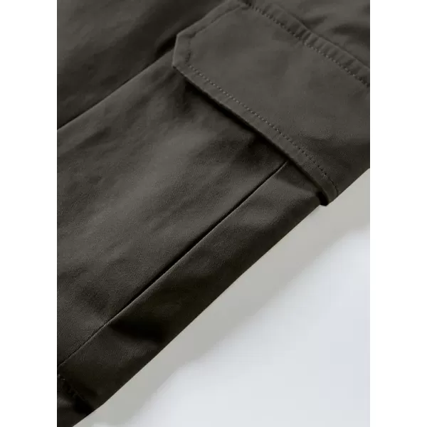 JMIERR Mens Casual Twill Cargo Pants Cotton Chino Fall Pants for Men Tapered Stretch Pants Hiking Pants with 6 Pockets