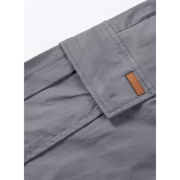 JMIERR Mens Casual Twill Cargo Shorts Cotton Drawstring Classic Cargo Stretch Short with 6 Pockets