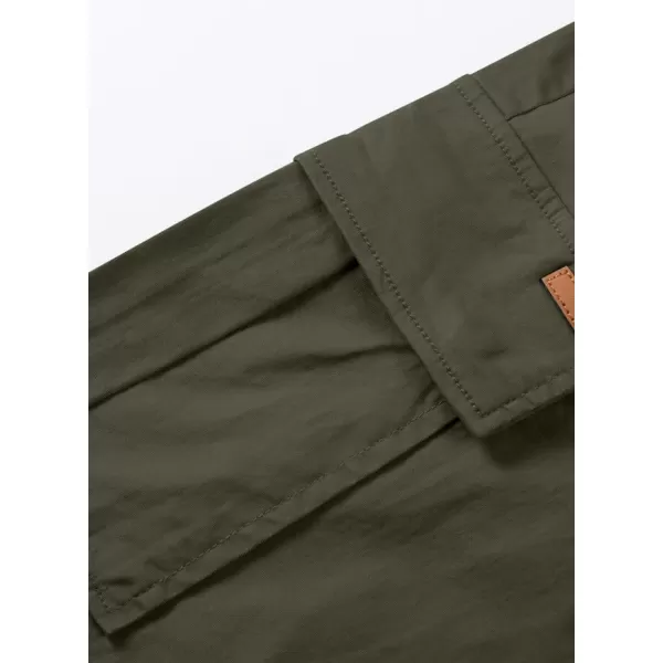 JMIERR Mens Casual Twill Cargo Shorts Cotton Drawstring Classic Cargo Stretch Short with 6 Pockets