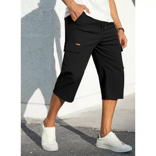 JMIERR Mens Casual Twill Cargo Shorts Cotton Drawstring Classic Cargo Stretch Short with 6 Pockets
