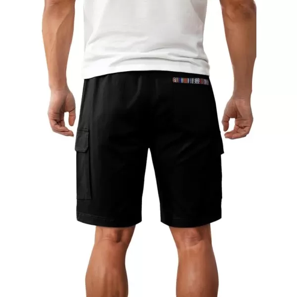 JMIERR Men's Casual Twill Cargo Shorts Cotton Drawstring Stretch Summer Short with Pockets