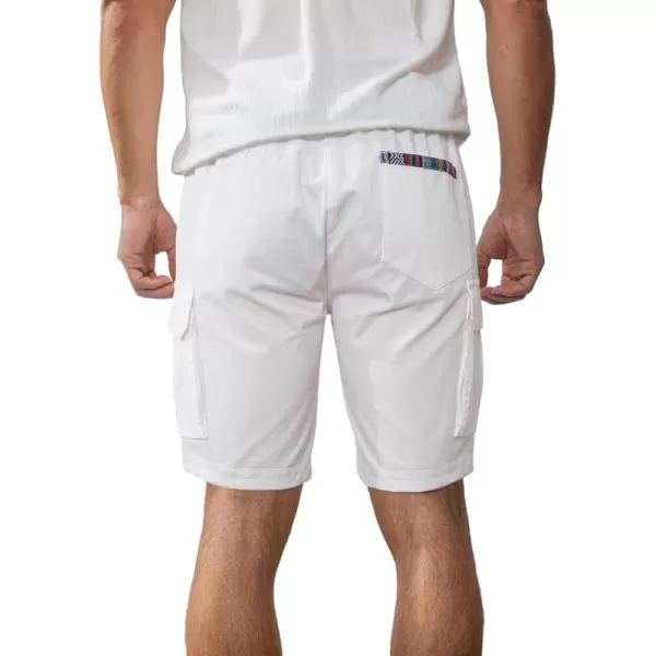 JMIERR Men's Casual Twill Cargo Shorts Cotton Drawstring Stretch Summer Short with Pockets