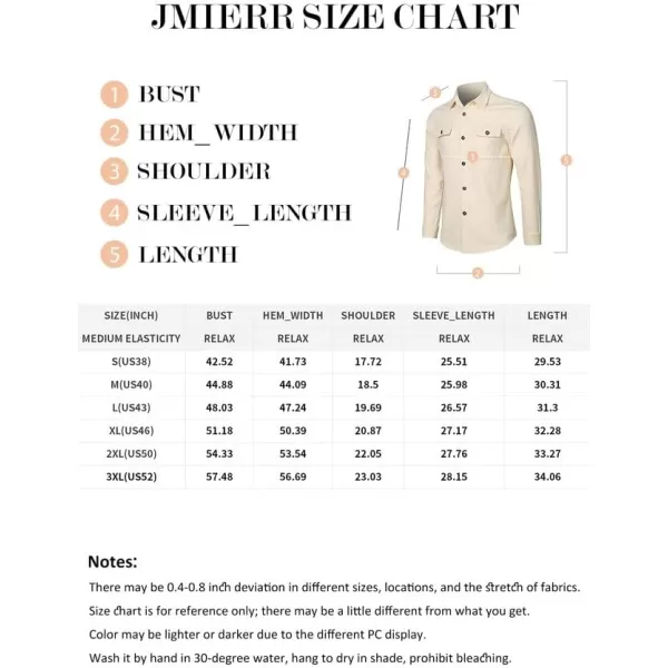 JMIERR Men's Corduroy Jacket Casual Button Down Shirts Long Sleeve Shacket Jackets Slim Fit Jacket with Flap Pockets