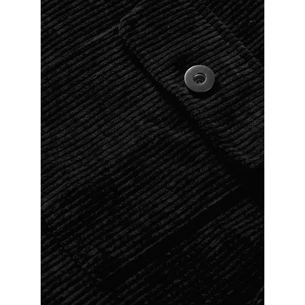 JMIERR Men's Corduroy Jacket Casual Button Down Shirts Long Sleeve Shacket Jackets Slim Fit Jacket with Flap Pockets