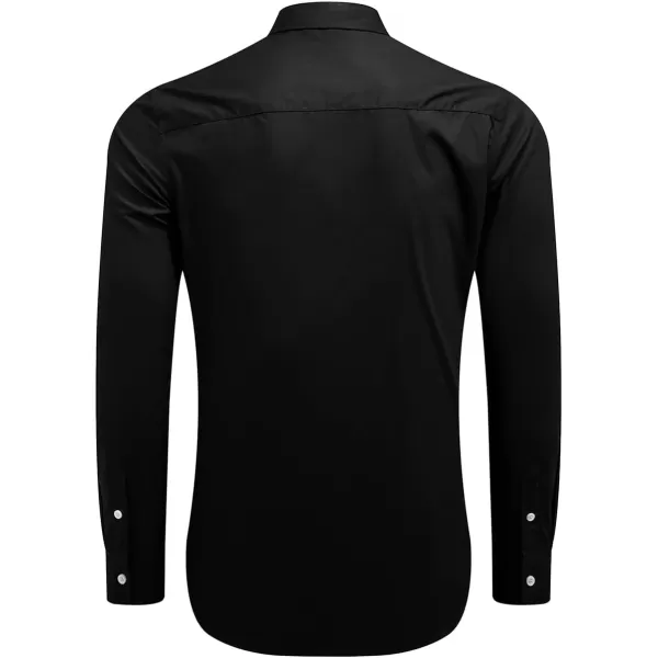 JMIERR Men's Cotton Linen Button Down Shirt Casual Stylish Long Sleeve Business Dress Shirts
