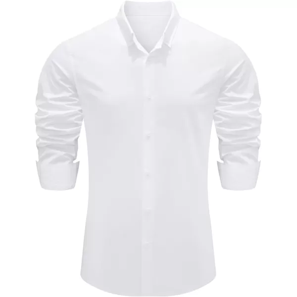 JMIERR Men's Cotton Linen Button Down Shirt Casual Stylish Long Sleeve Business Dress Shirts