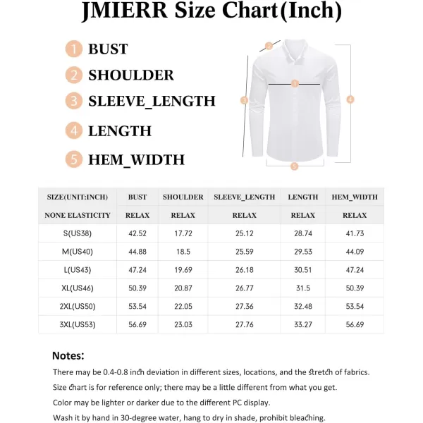 JMIERR Men's Cotton Linen Button Down Shirt Casual Stylish Long Sleeve Business Dress Shirts