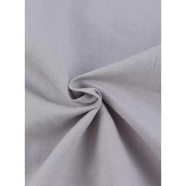 JMIERR Mens Cotton Linen Casual Stylish Button Down Shirt Long Sleeve Dress Shirts