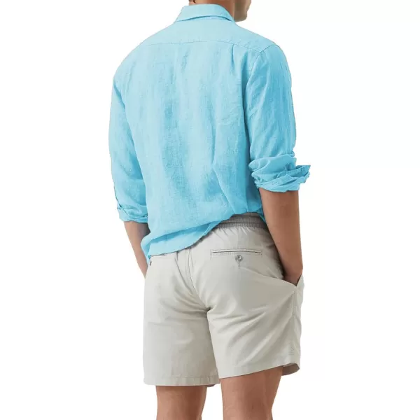 JMIERR Mens Cotton Linen Casual Stylish Button Down Shirt Long Sleeve Dress Shirts