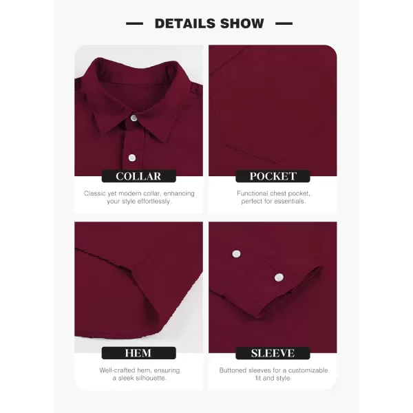 JMIERR Mens Cotton Linen Casual Stylish Button Down Shirt Long Sleeve Dress Shirts