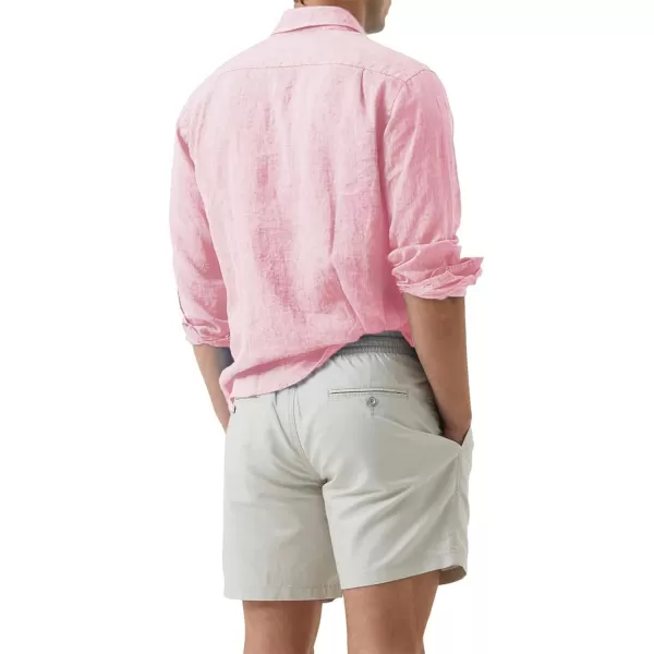 JMIERR Mens Cotton Linen Casual Stylish Button Down Shirt Long Sleeve Dress Shirts