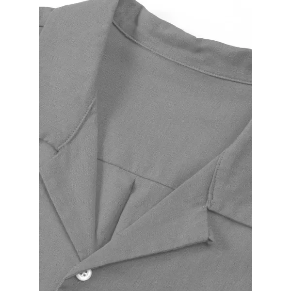 JMIERR Mens Cotton Linen Guayabera Shirts Casual Button Up Short Sleeve Summer Beach Shirt