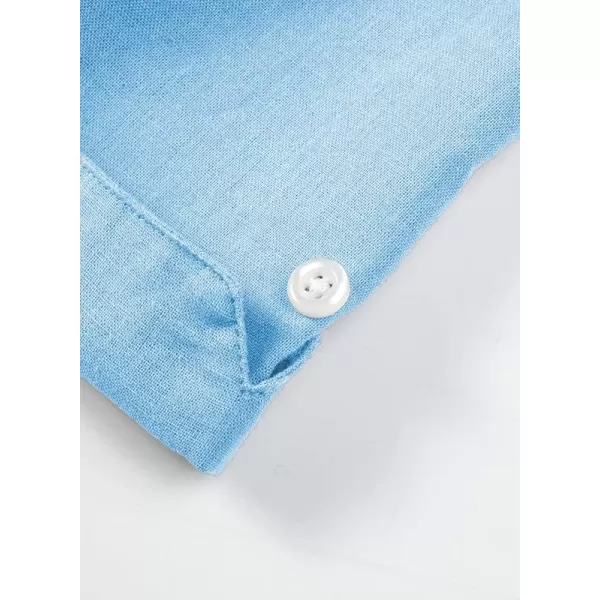 JMIERR Mens Cotton Linen Guayabera Shirts Casual Button Up Short Sleeve Summer Beach Shirt