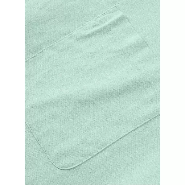 JMIERR Mens Cotton Linen Guayabera Shirts Casual Button Up Short Sleeve Summer Beach Shirt)