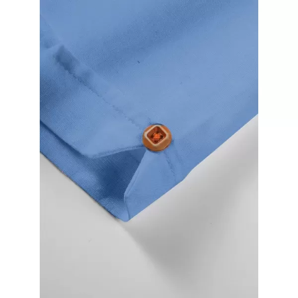 JMIERR Mens Cotton Linen Guayabera Shirts Casual Button Up Short Sleeve Summer Beach Shirt